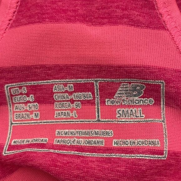 New Balance Women's Pink Lightningory Stripe Racerback Tank Top Size Small - Picture 9 of 9